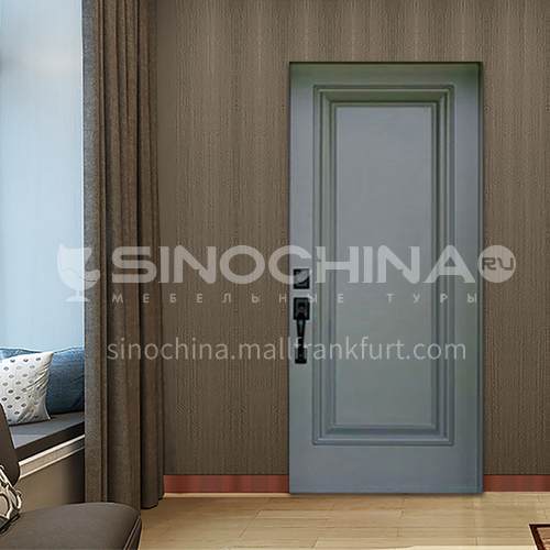 B solid wood walnut natural solid wood door three-dimensional solid wood line gray door leaf price does not include frame 11